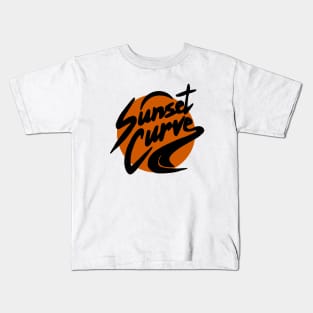 sunset curve logo Kids T-Shirt